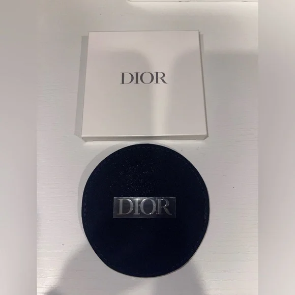 New Dior Navy Blue fabric mirror and case - Picture 5 of 10